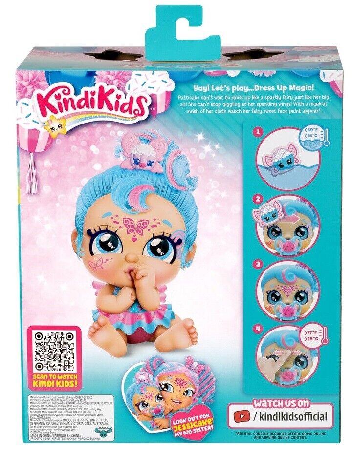 Kindi Kids - Baby Patticake fairy - Dress Toddler face Paint Reveal Doll Unicorn Play Fun