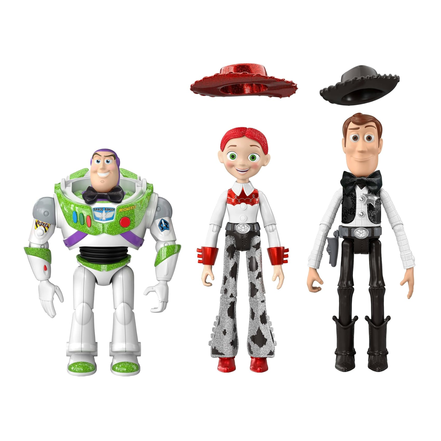 Disney Pixar Toy Story 3-Pack Hollywood Stars Glittery Woody Buzz Lightyear Jess