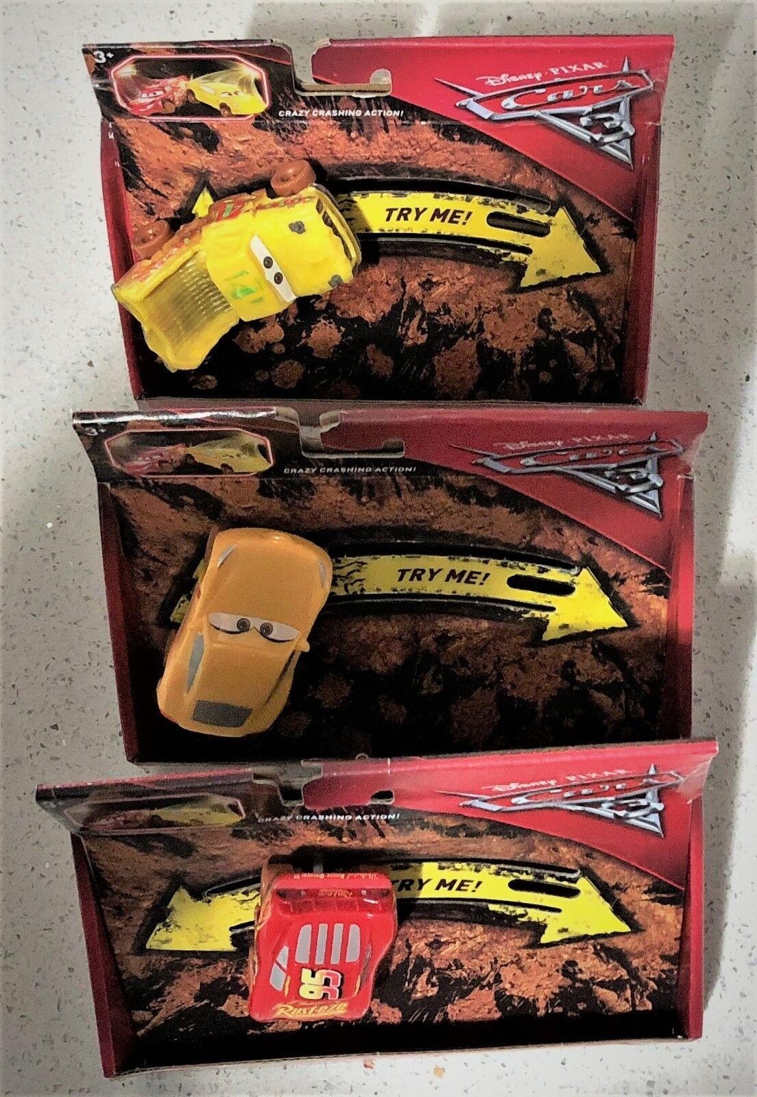 Disney Pixar Crazy 8 Crashers Lightning McQueen Cruz Ramirez Taco New Toy