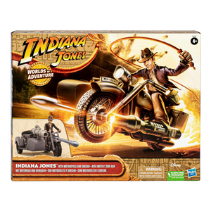 Indiana Jones Worlds Adventure Indiana Jones Motorcycle Sidecar Action Figure 4+