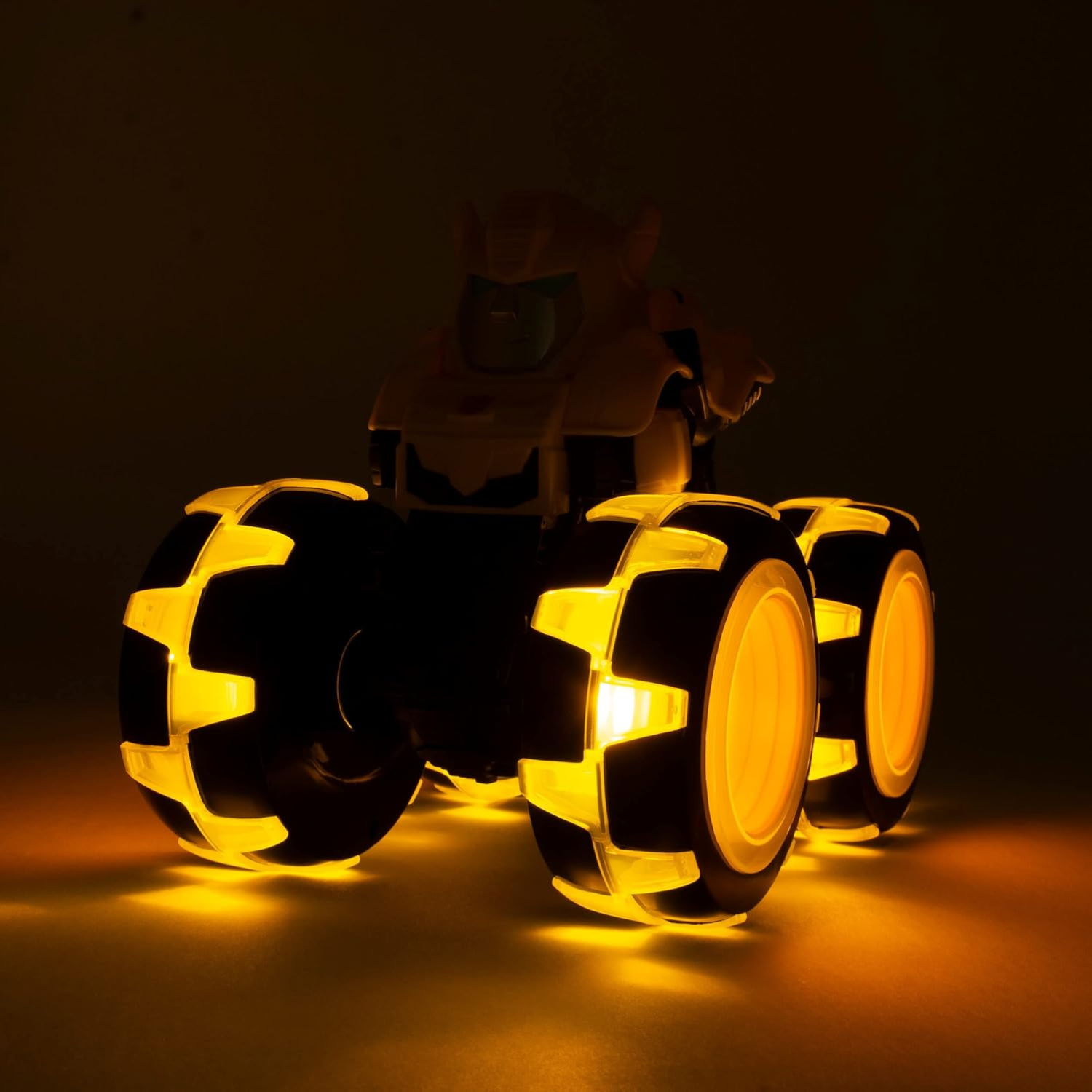 Transformers Bumblebee Monster Treads Truck Toy with Light-Up Wheels for Kids 3+