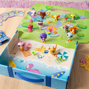 Littlest Pet Shop Traveling Adventure Playset 12 Pets 12 Accessories Cards 4+