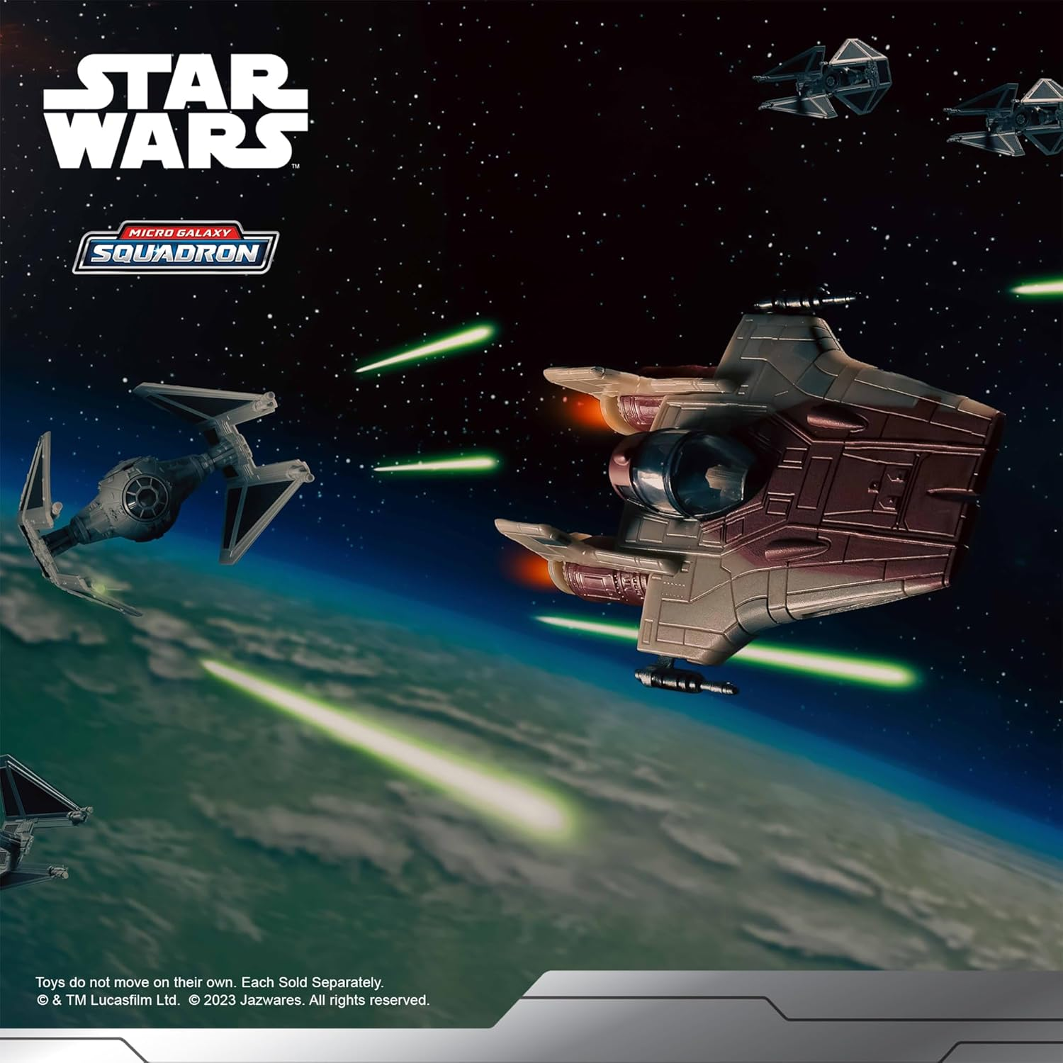 Star Wars Micro Galaxy Squadron A Wing 3 Inch Vehicle with Pilot Figure Ages 8+