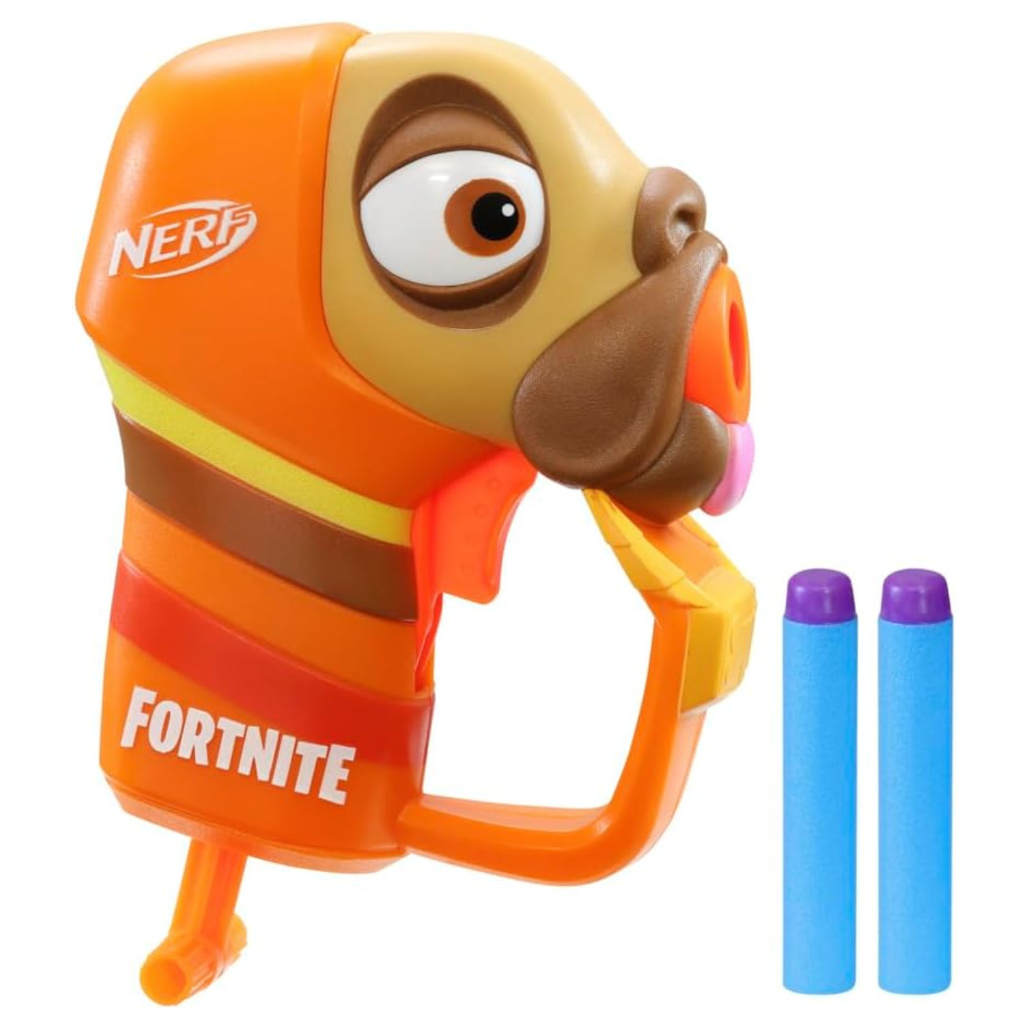 Nerf Fortnite Micro Doggo Mini Dart Firing Blaster 2 Elite Darts for Kids Age 8+