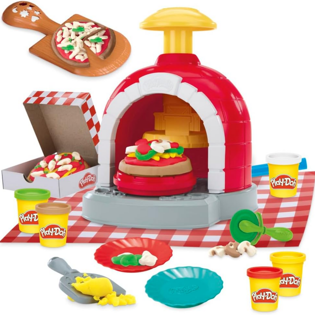 Play-Doh Stamp And Spin Pizza Playset With Accessories New Toy Play