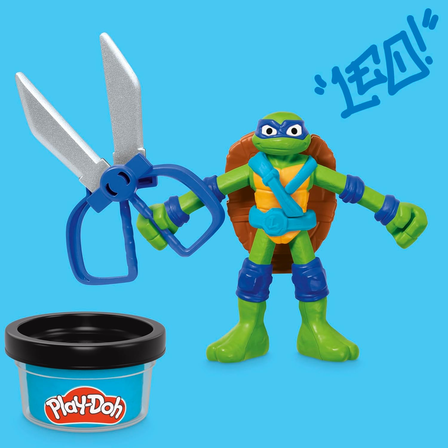 Play-Doh Teenage Mutant Ninja Turtles Cowabunga Bendy 4 Inch Action Figures Set