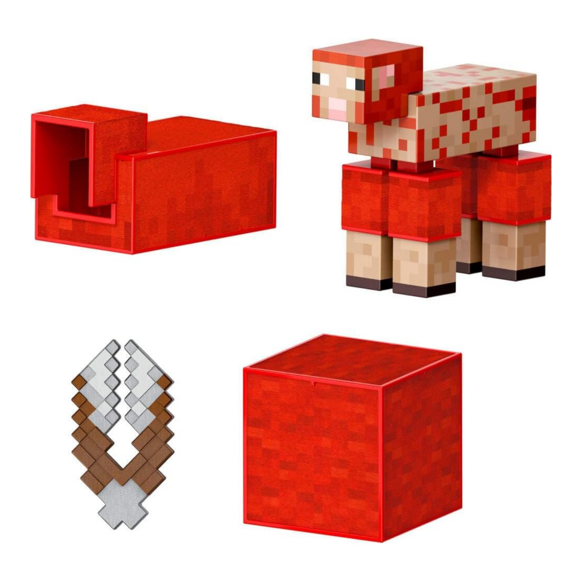 Minecraft Diamond Level Sheep Action Figure New Toy With Accessories