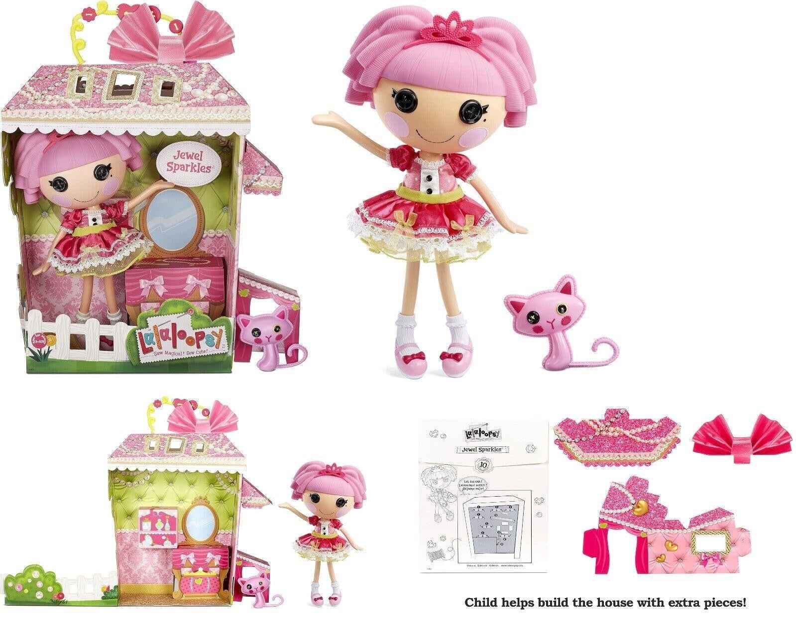 Lalaloopsy Large 13 Inch Doll Jewel Sparkles Pet Puppy Sky Play Fashion Fun