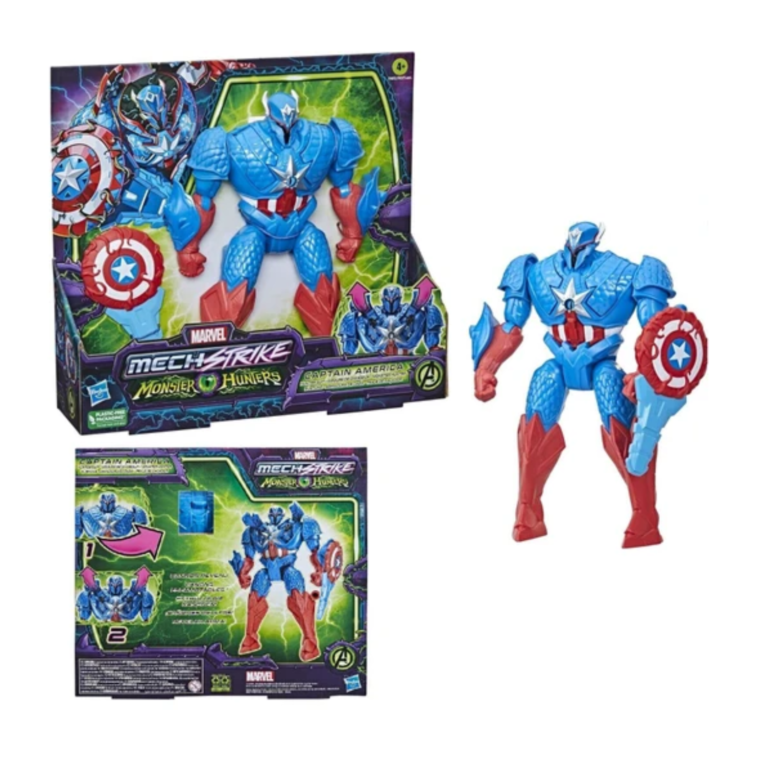 Marvel Avengers Mech Strike Monster Hunters Hunter Suit Captain America