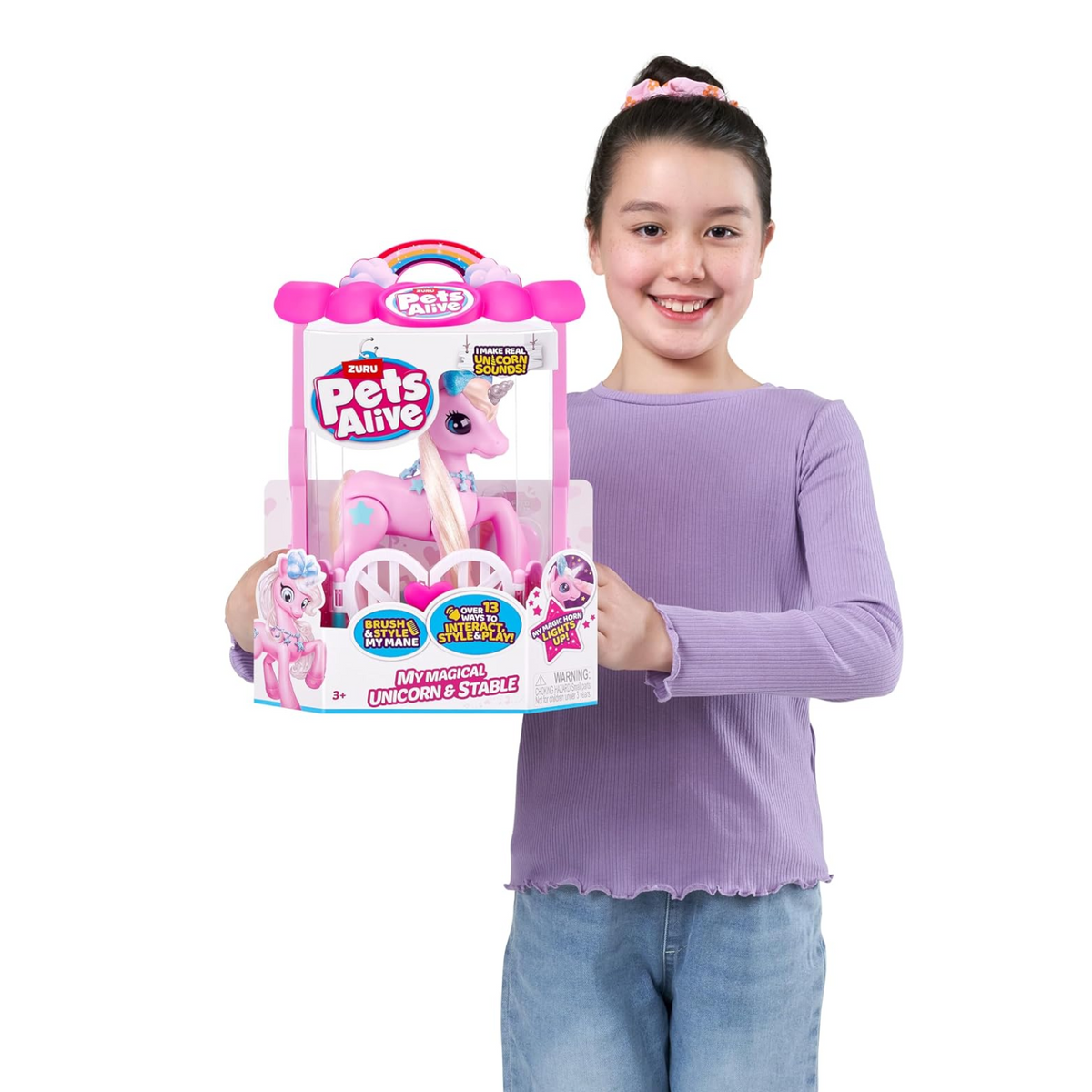 Pets Alive Zuru My Magical Unicorn and Stable Battery Powered Interactive Roboti