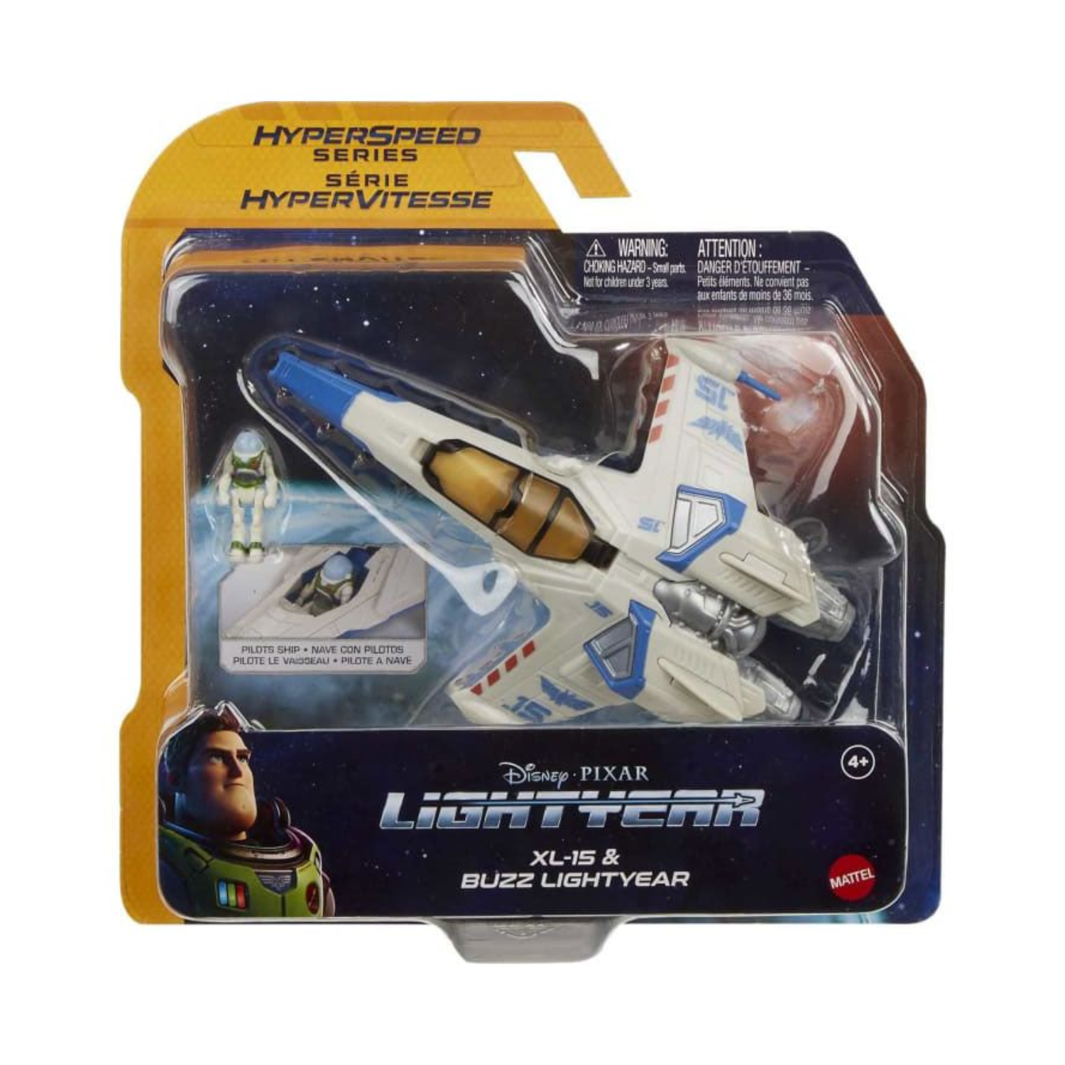 Lightyear Pixar XL 15 Hyperspeed Ship with Buzz Figure Space Play Actions