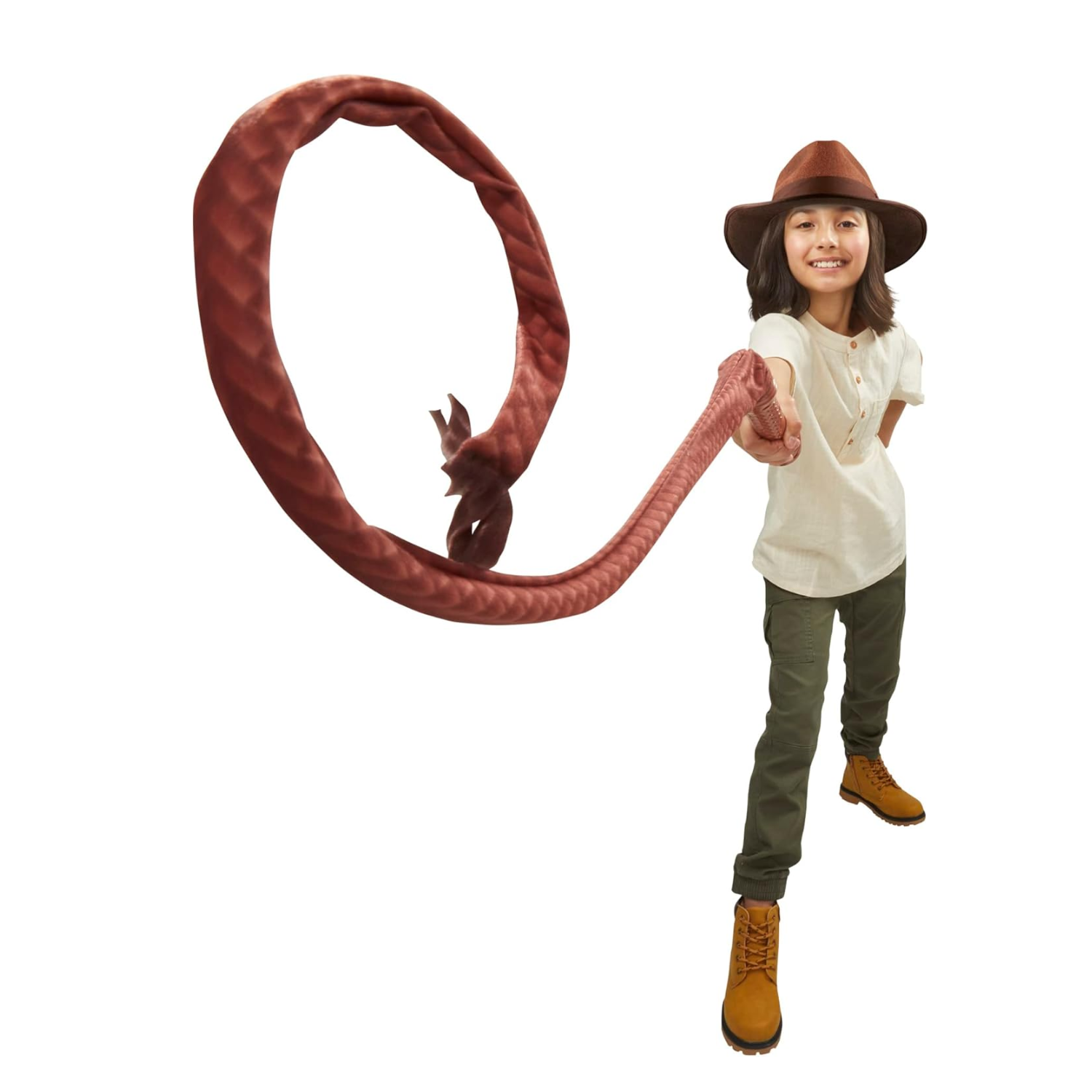 Indiana Jones Action Crackin Whip Roleplay Toy Snap Retract Fun Kids Ages 5 Plus