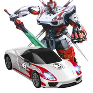 MZ Transforming Car 2337P Toy RC IR Robot Porsche Race Racing Remote Control
