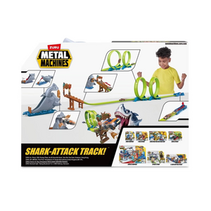 Zuru Metal Machines Shark Attack Track With Mini Race Car New Toy