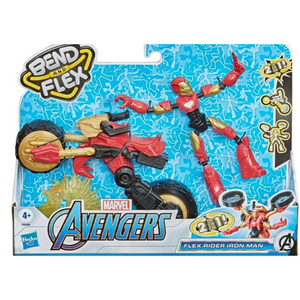 Marvel-Flex Rider Iron Man- Bike action figure Figure