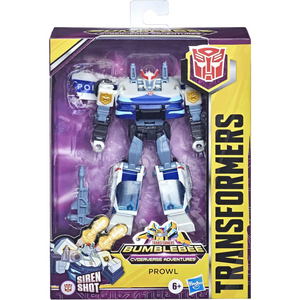 Transformers Bumblebee Cyberverse Prowl 5 Inch Deluxe Robot Car Siren Attack Toy