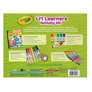 Crayola Lil Learners Activity Set Crayons Markers Paint Sticks Learn Play 3 Plus