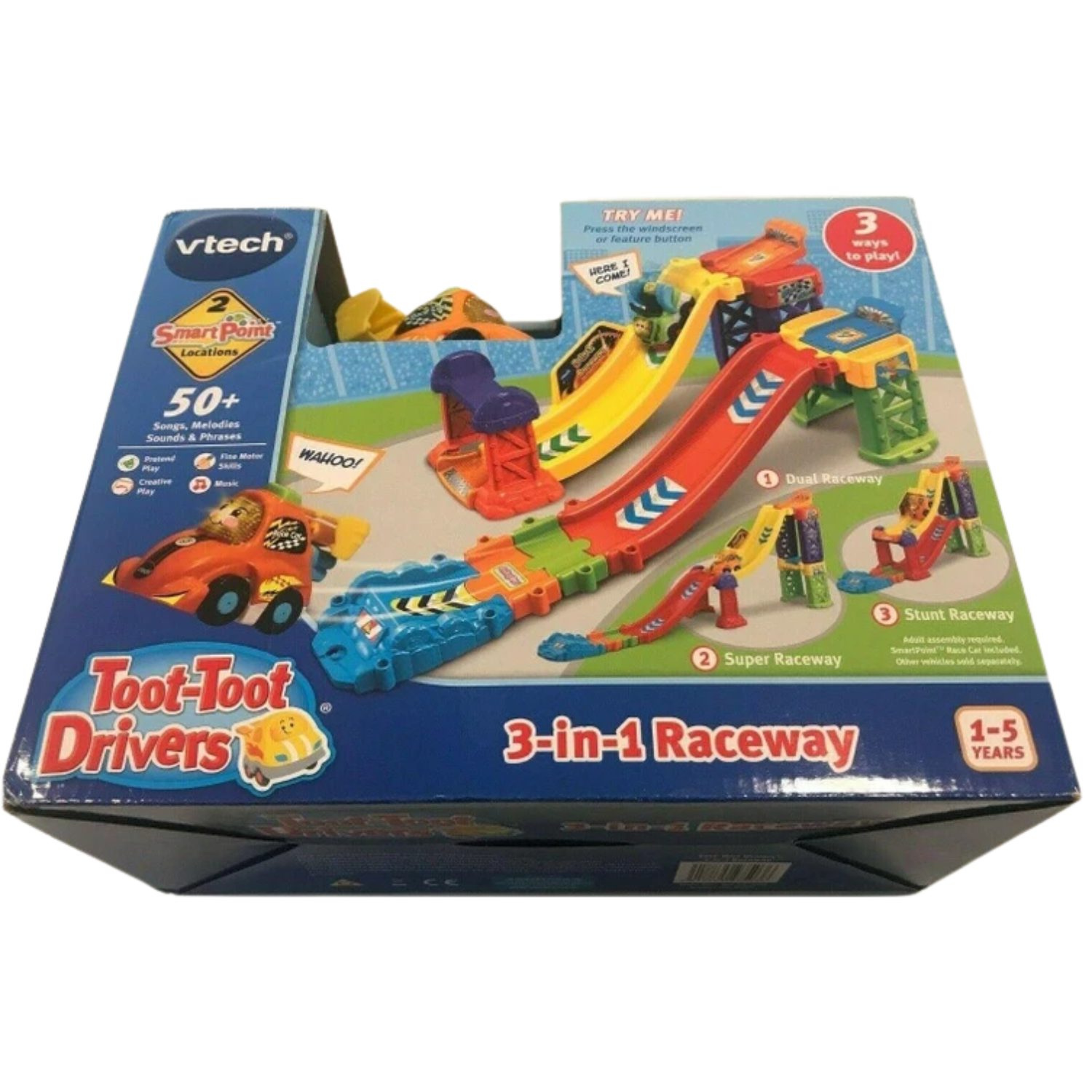 VTech Baby Toot Toot Drivers 3-in-1 Raceway Car Racing Track Ages 1+ Toy Play