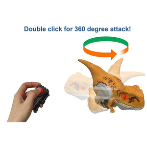 Jurassic World Dominion Uncaged Stripe Atrociraptor Click Tracker Dino Toy 4+