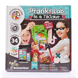 Science4you Science Pranks Lab Be a TikToker TikTok Edition Prank Project Card