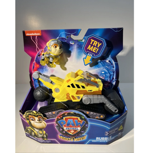 Paw Patrol-Rubble & bulldozer-The Mighty Movie Themed Assorted Zuma Rubble Chase