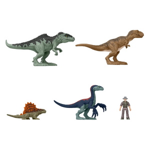 Jurassic World Dominion Minis Battle Pack Dinosaur Figures 4 Dinosaurs 1 Human