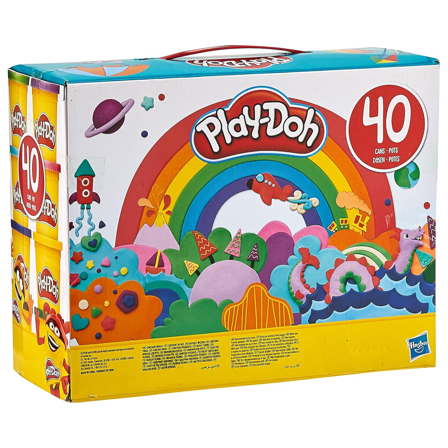 Play-Doh Fantastic 40 Pack Modeling Compound Set 20 Assorted Colors Arts Craft