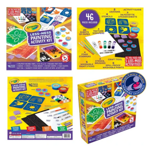 Crayola Less Mess Painting Activity Kit 5 Activities Washable Spill Proof Make