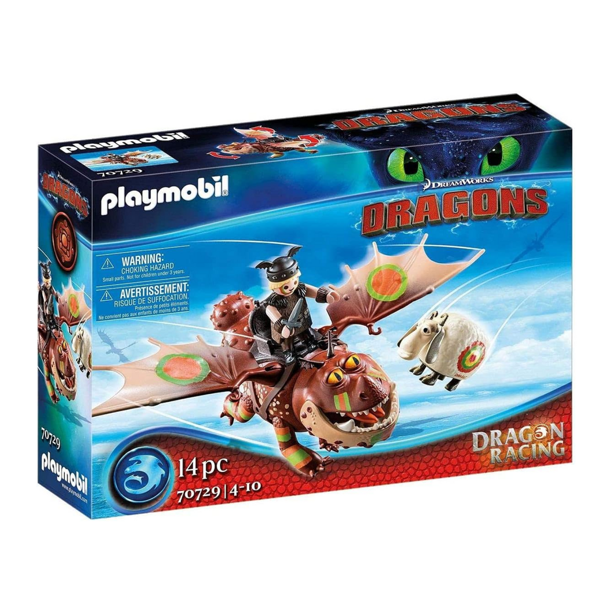 Playmobil How to Train Your Dragon Fishlegs and Meatlug New Toy
