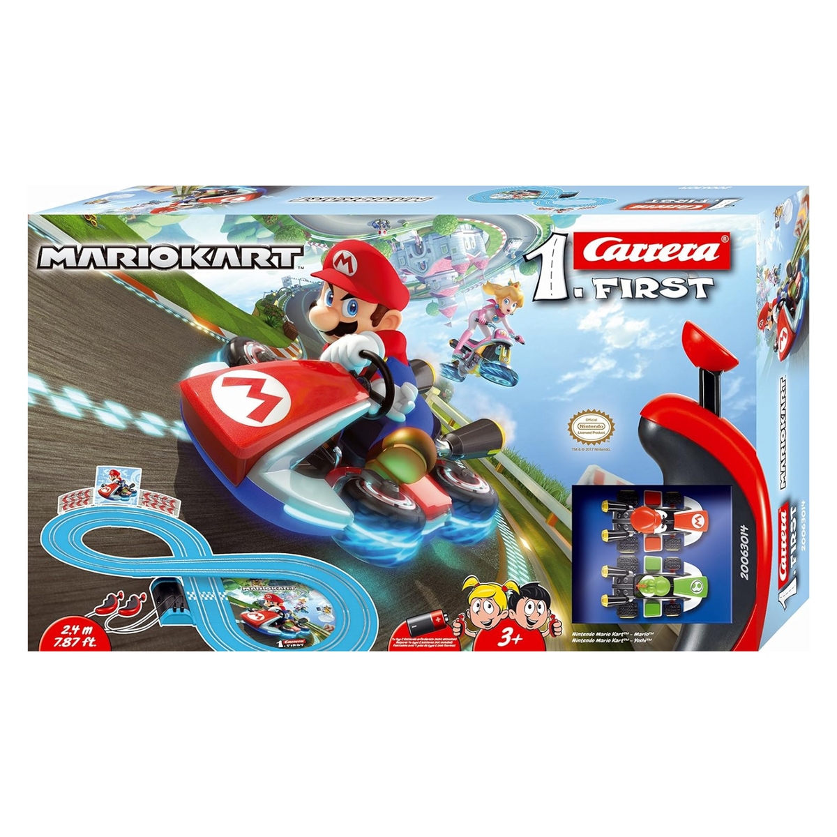 Carrera First Nintendo Mario Kart Slot Car Race Track New Toy