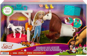 Spirit Boomerang Bath Adventure Playset Horse Baby Duck Bathtub Brush