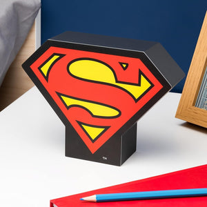 DC Comics Superman Logo Box Light Room Lamp Play Gift