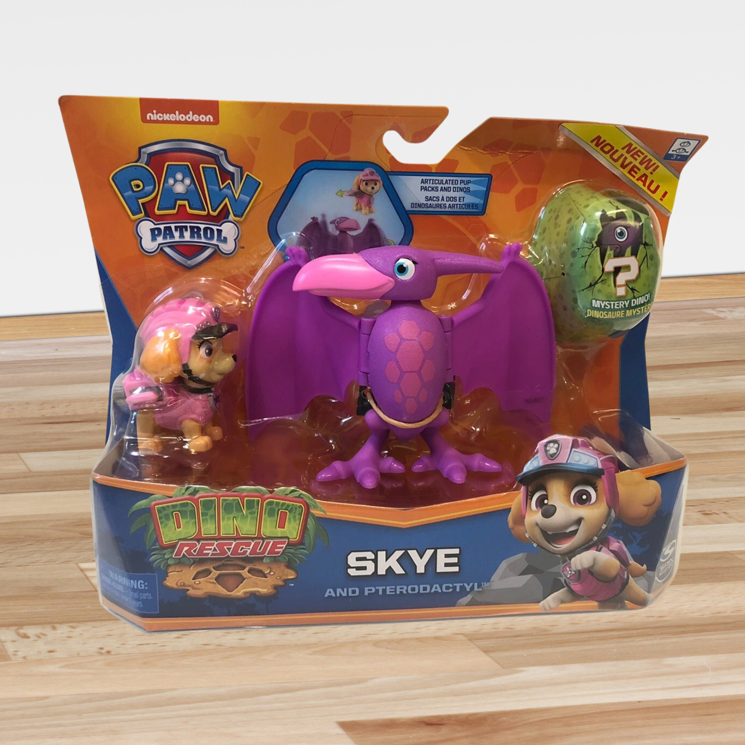 Paw Patrol Dino Rescue Skye & Pterodactyl Action Figure Playset Kids Toy Ages 3+