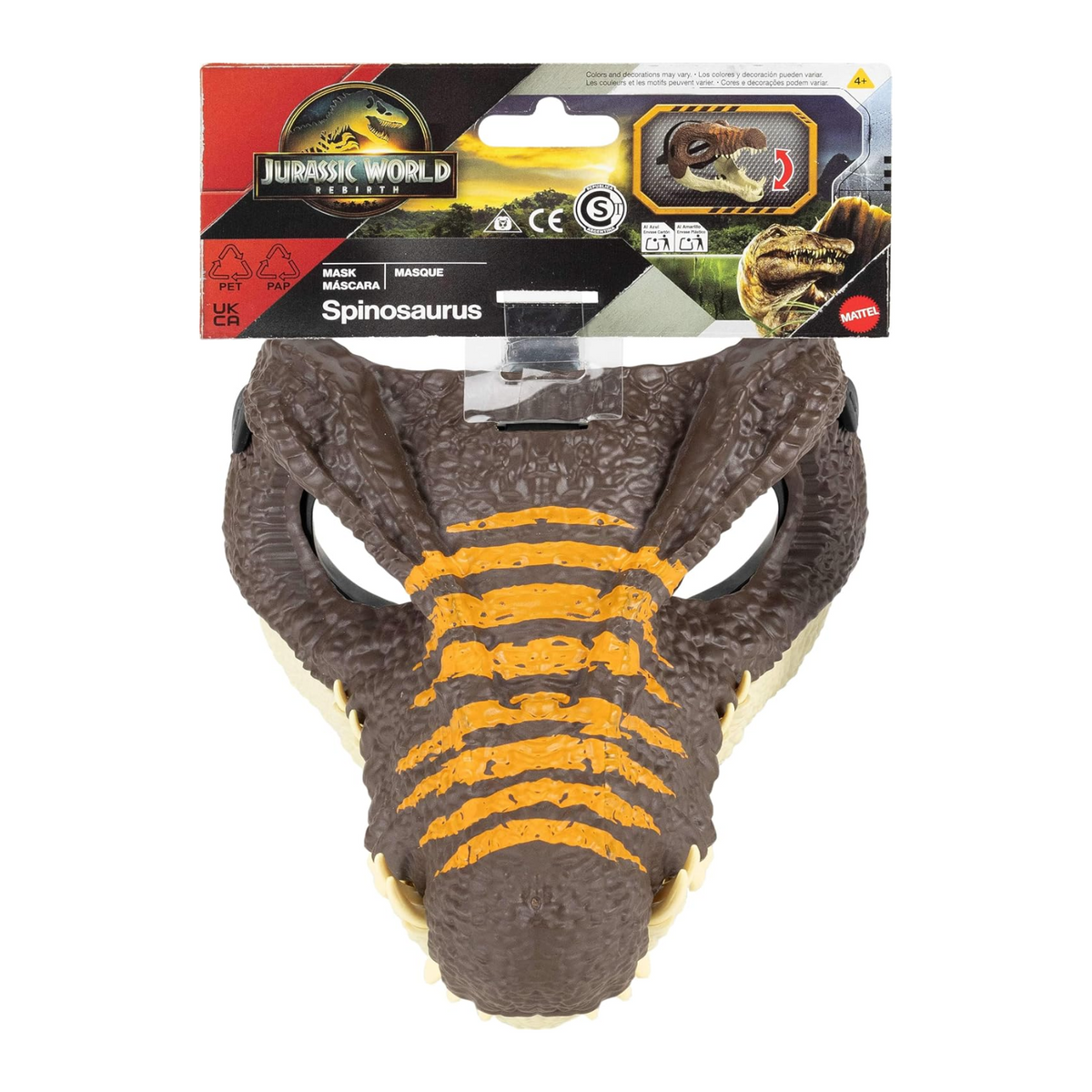 Jurassic World Rebirth Spinosaurus Dinosaur Mask Head Wear Costume Gear New Toy