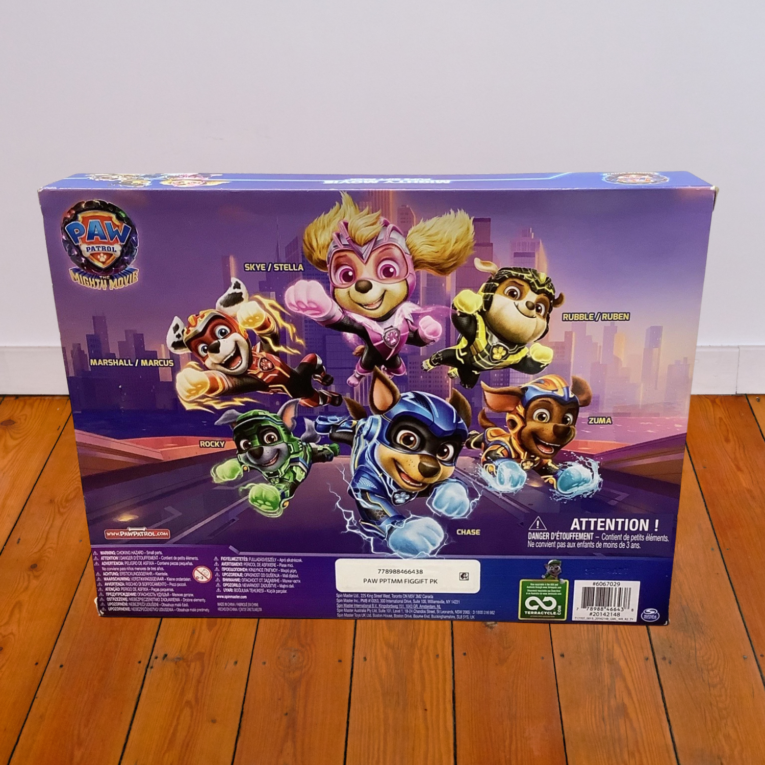 Paw Patrol The Mighty Movie Figure Gift Pack 6 Collectible Pups Toy Set Ages 3+