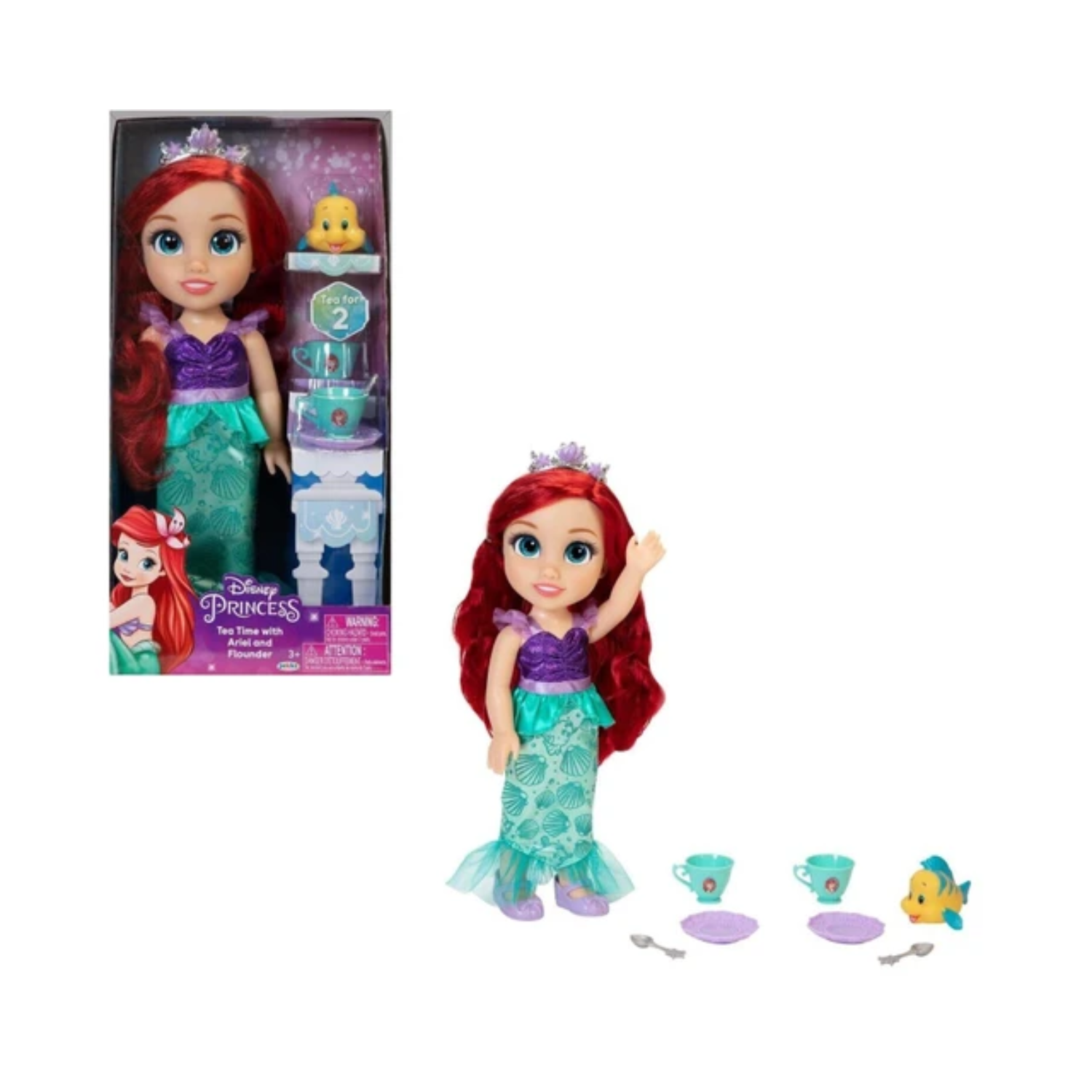 Jakks Disney Princess Doll Tea Time Ariel Play Frozen Gift
