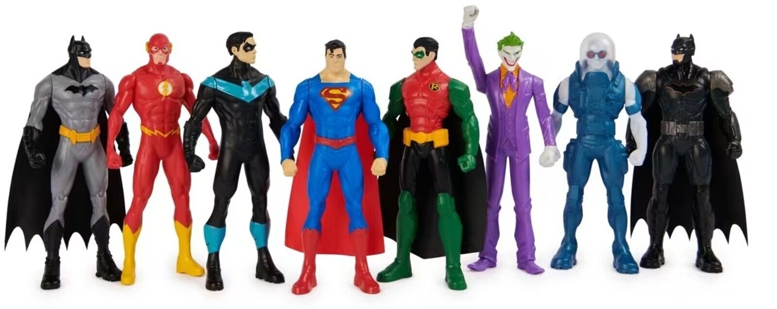Batman 8 Pack 15cm DC Batman Action Figures Ages 3+ New Toy Superman Joker Flash