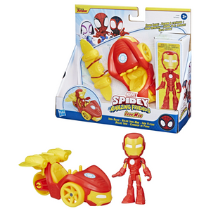 Spidey And Friends Iron Racer Vehicle Ironman With Accessory New Toy Iron Man