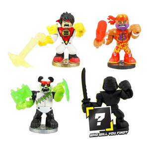 Akedo Legends of Powerstorm Warrior Collector 4 Pack Extinguisher Panda New Toy