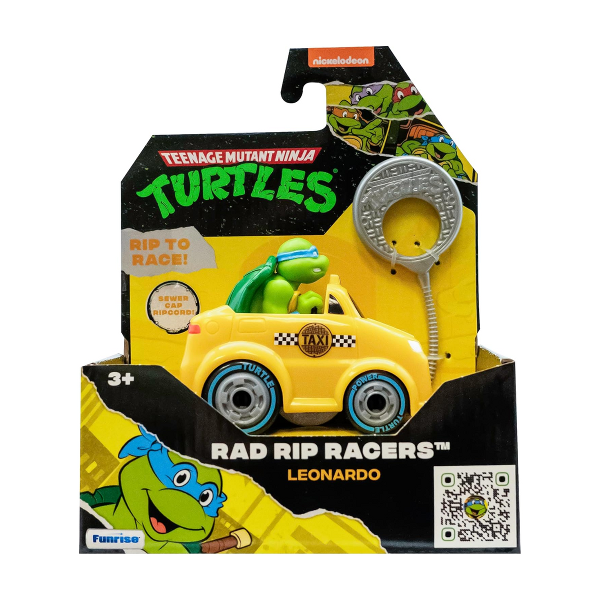 Teenage Mutant Ninja Turtles TMNT Leonardo Rad Rip Racers Car New Toy