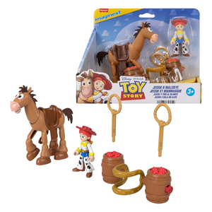 Toy Story Imaginext Jessie Bullseye Play Set 3-inch Action Figure Bullseye Horse