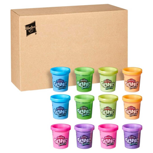 Play Doh Super Stretch Slime Multipack 12 Cans Colorful Sensory Compound Toy 3+