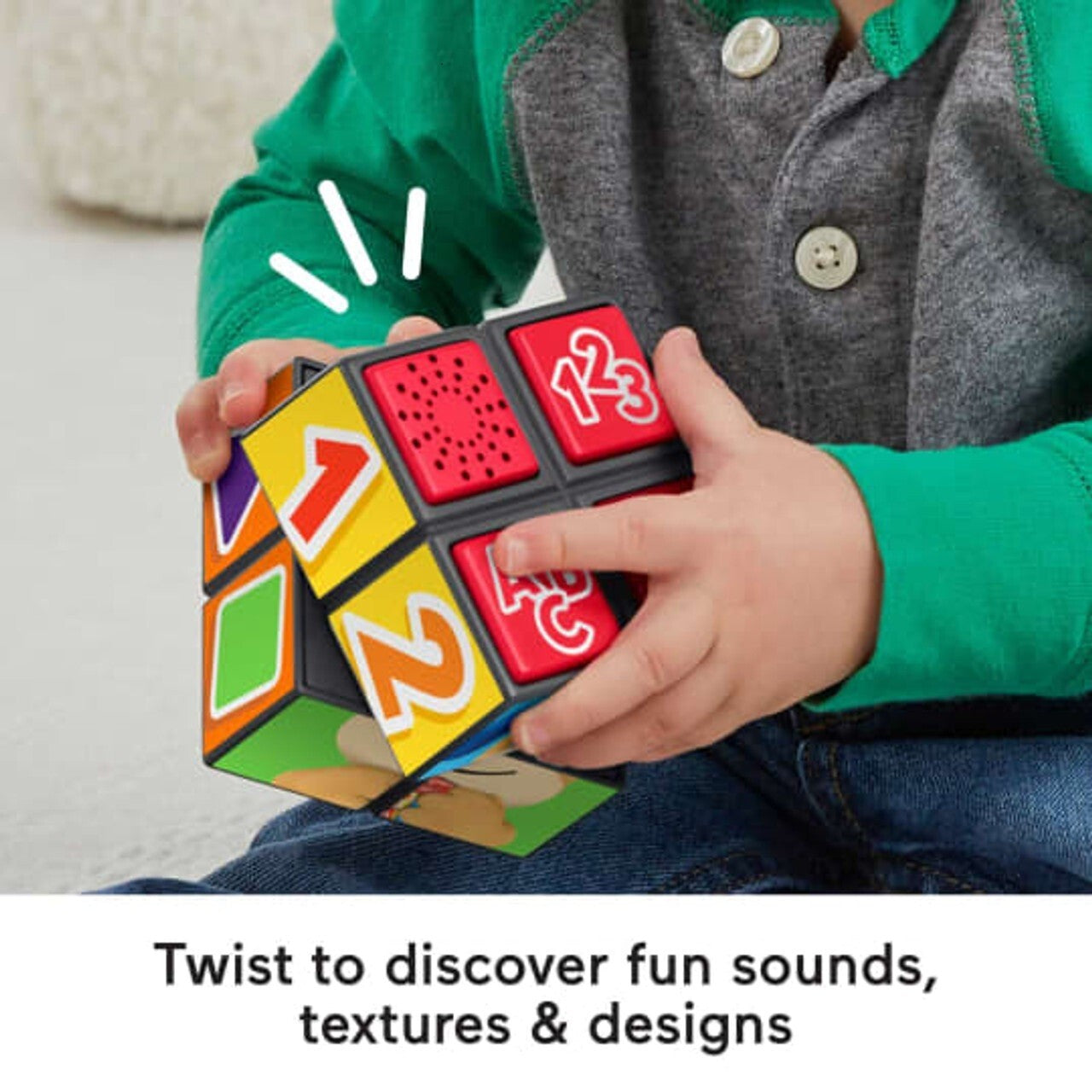 Fisher-Price Learn and Laugh Baby Learning Toy Lights and Fine Motor Activities