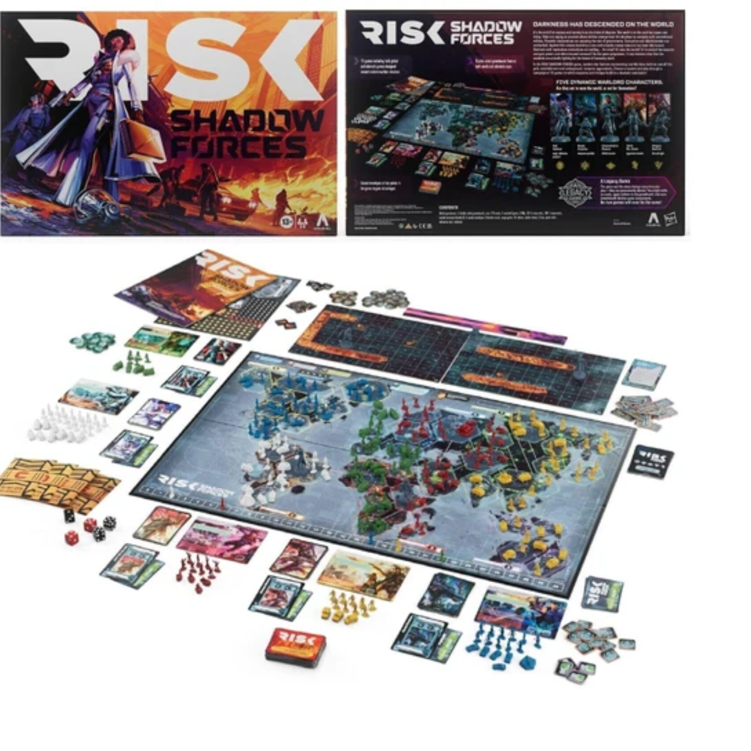 Risk Shadow Forces Strategy Game Legacy Board Game 3-5 Players Ages 13+ Mission