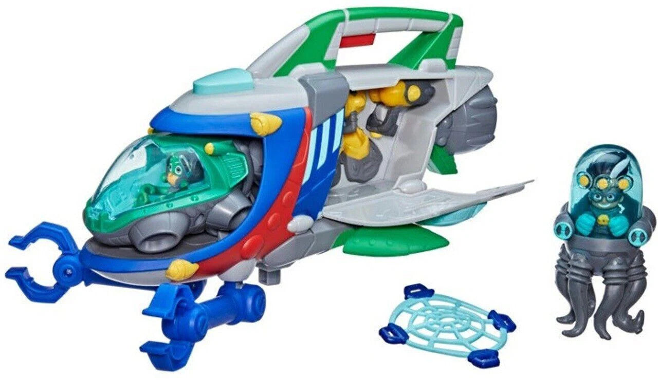 PJ Masks Hero Submarine Launcher With Launch Sub Rover and Grabber Claw Play