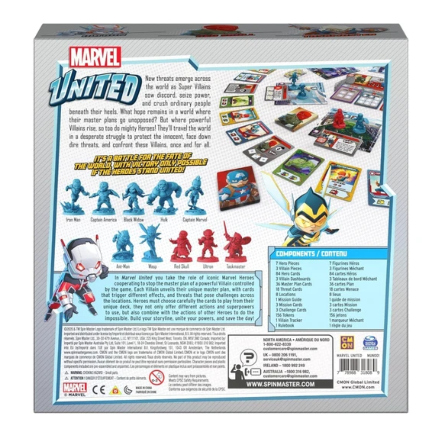 Marvel United Strategy Card Board Game Super Hero Ages 14+ New Toy Play
