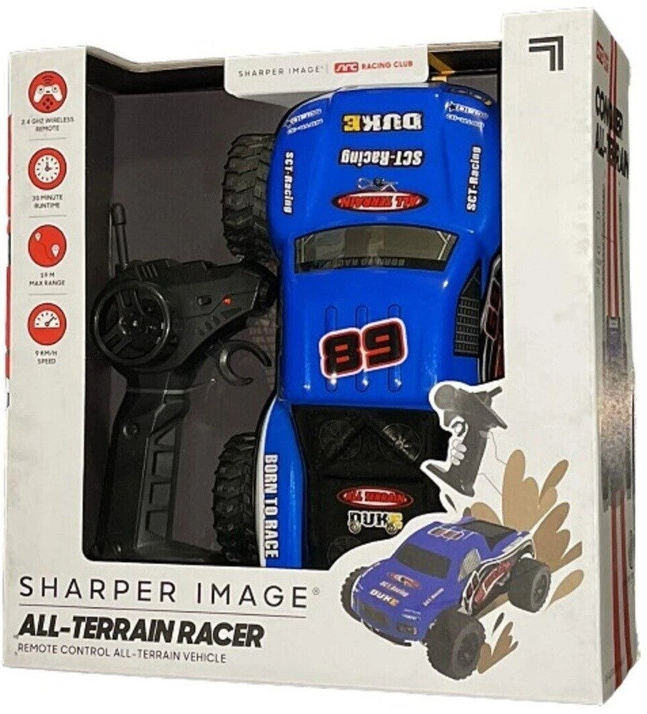 Sharper Image RC Terrain Blue Racer Toy Car for Ages 6+ Remote Control RC IR