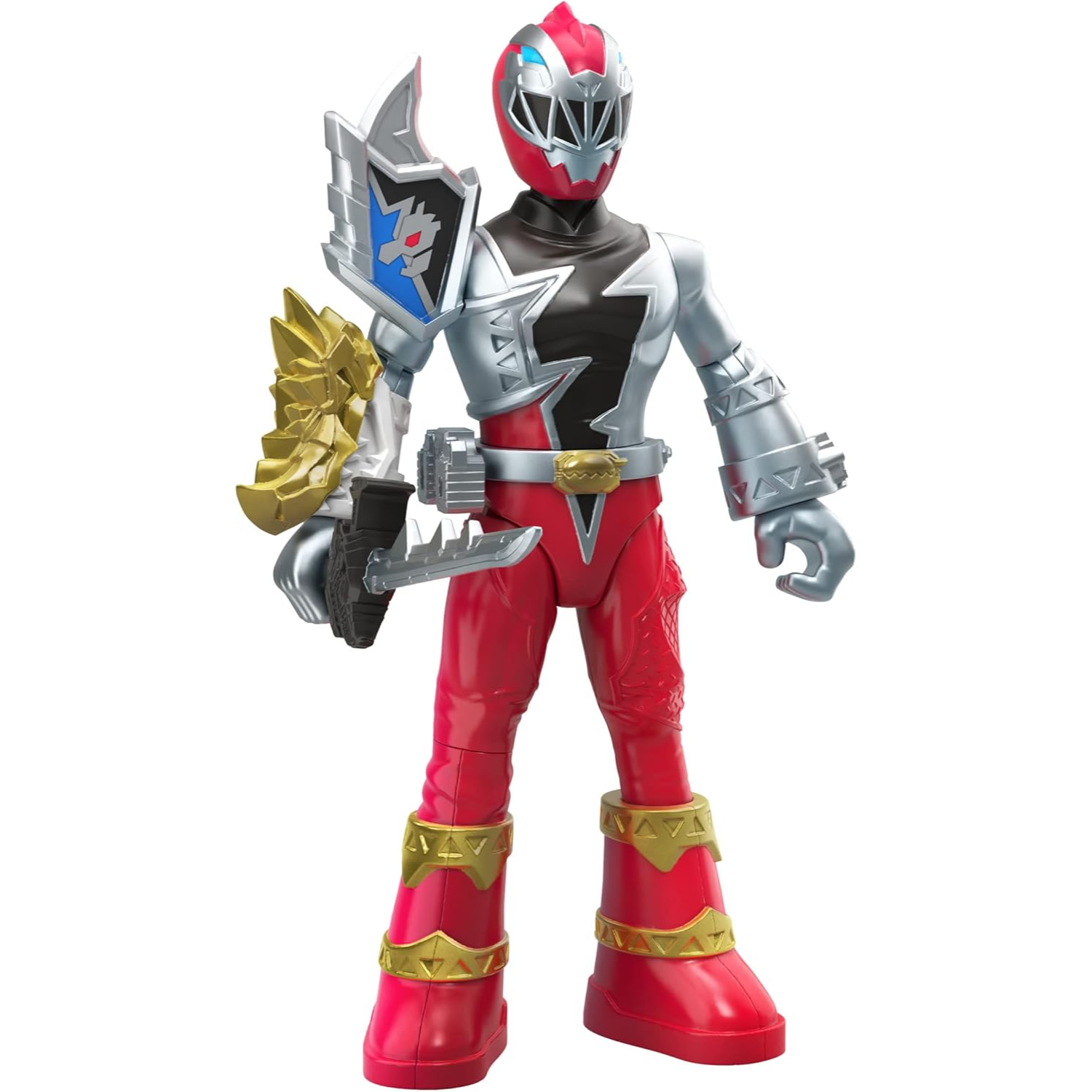 Power Rangers Dino Fury Battle Attackers Red Ranger vs Doomsnake Action Figure ‎