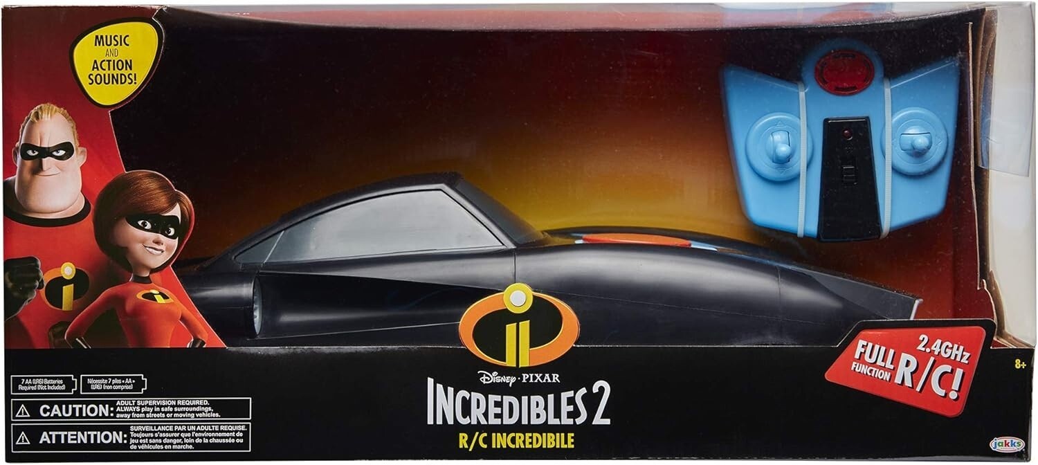 The Incredibles 2 RC Incredible Car 2.4GHz Ages 8+ Remote Control Play IR Race