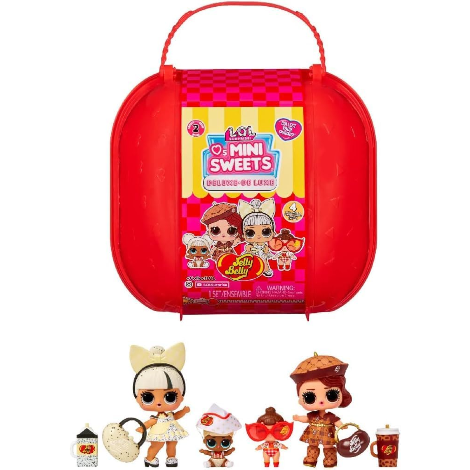 LOL Surprise Loves Mini Sweets Deluxe Series 2 4 Dolls Candy Jelly Belly Age 4+